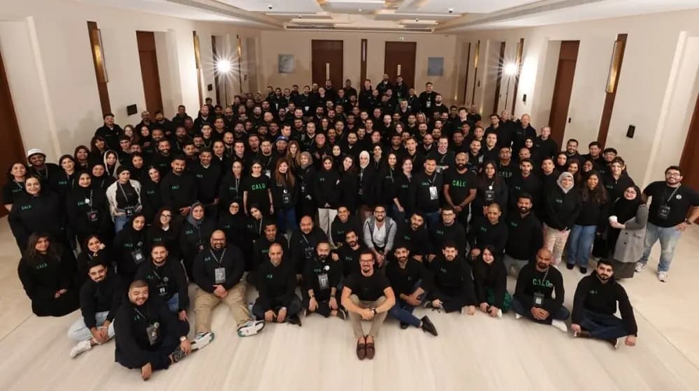 The Calo team, hundreds strong